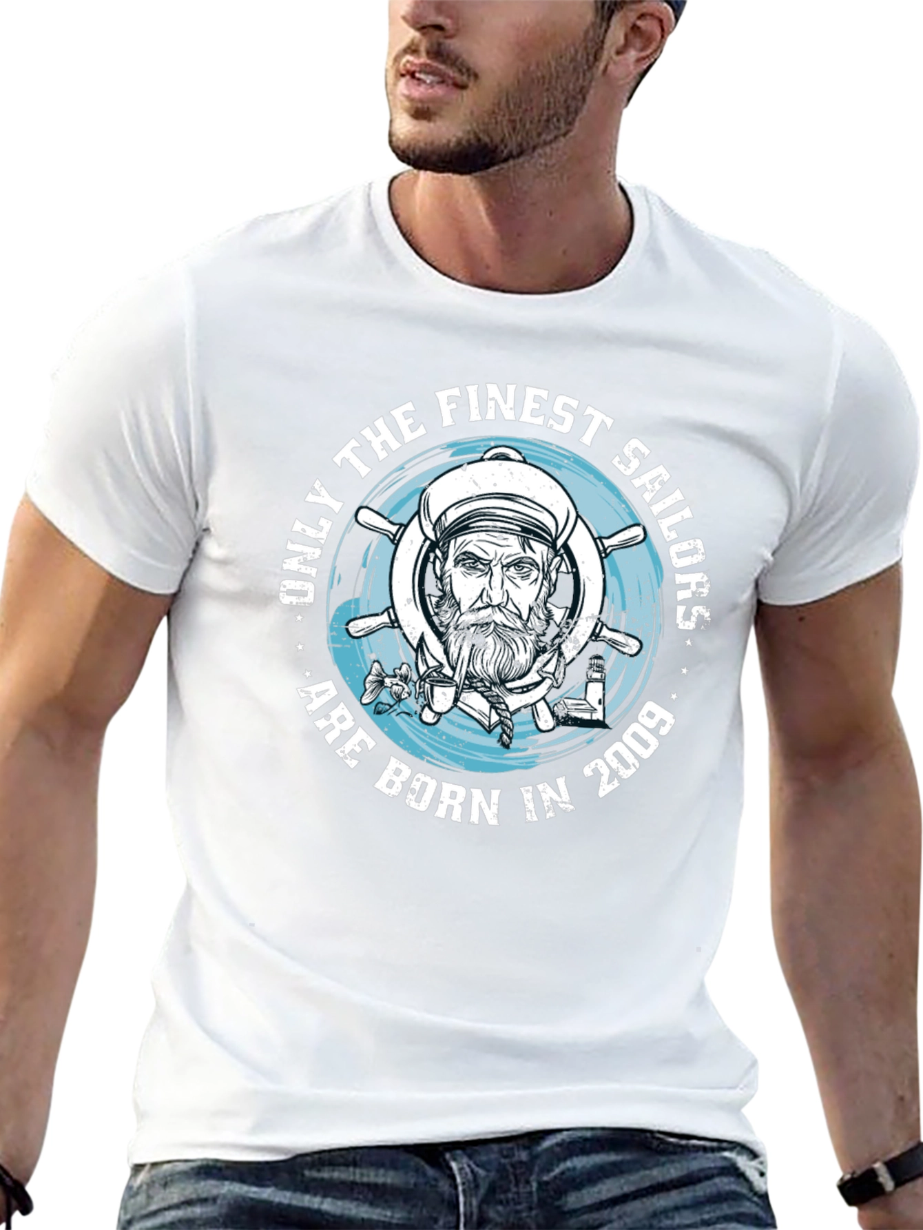 Finest Sailors Born in 2009 Black T-Shirt