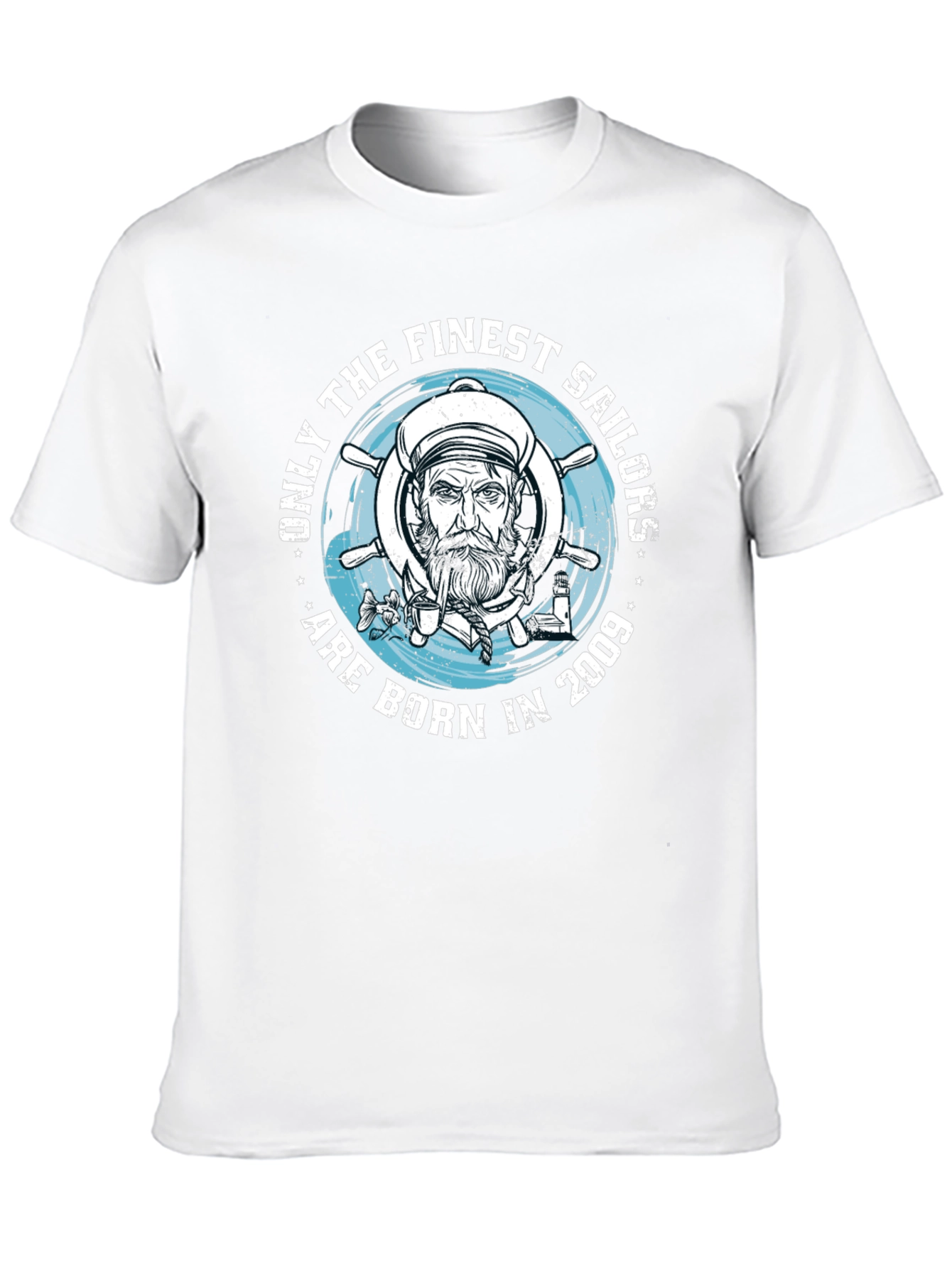 Finest Sailors Born in 2009 Black T-Shirt