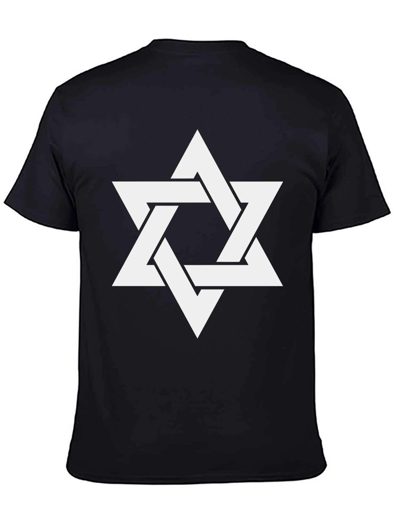Star of David Mens Black T-Shirt