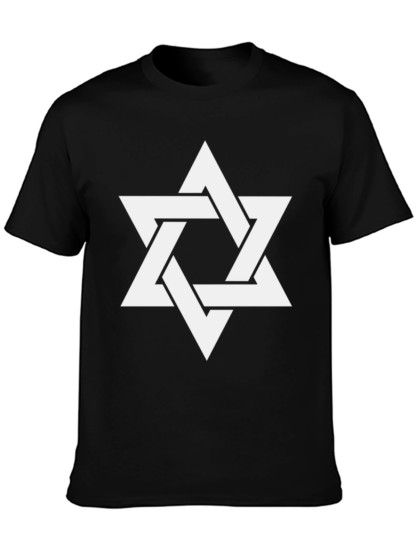 Star of David Mens Black T-Shirt