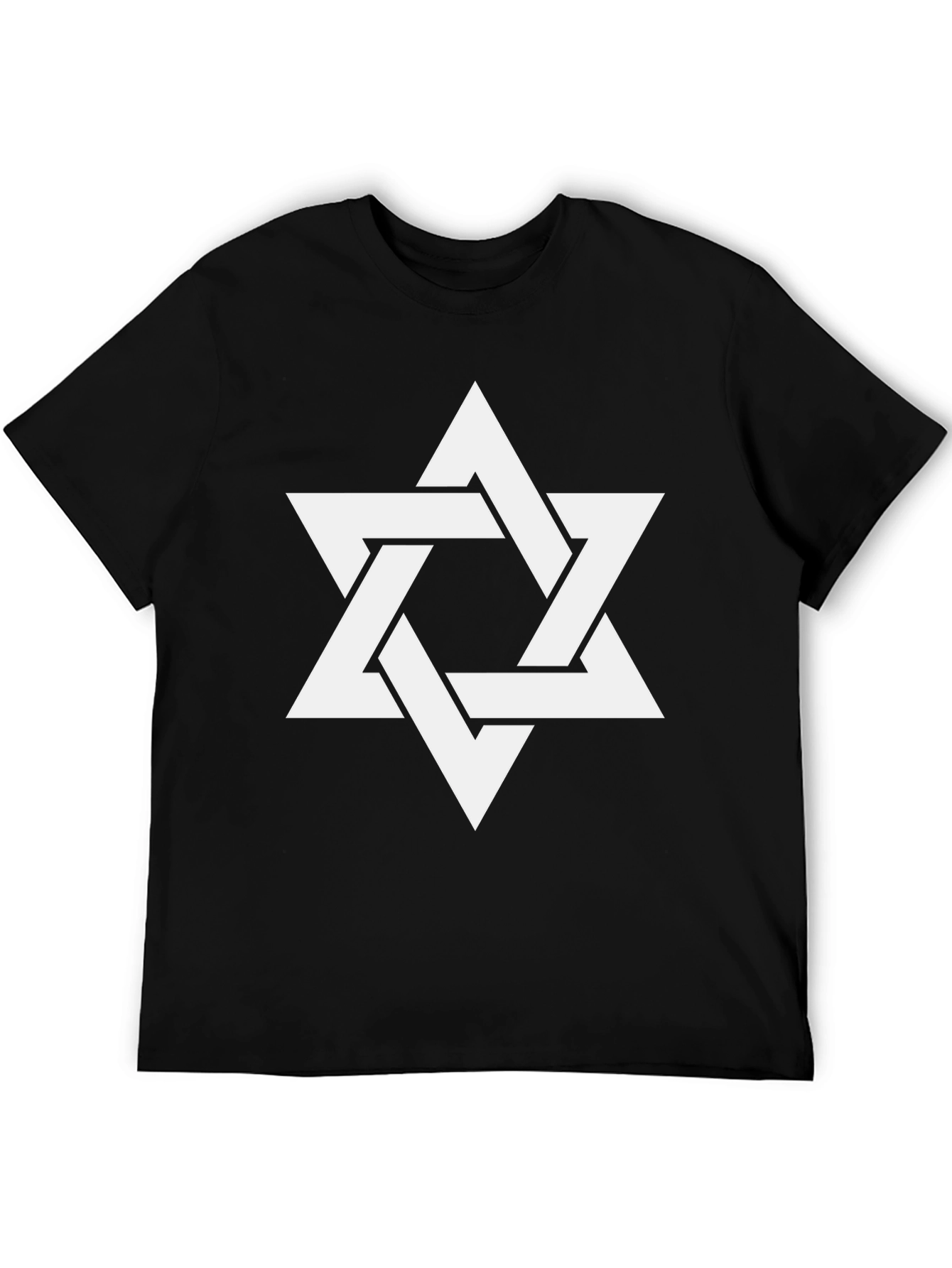 Star of David Mens Black T-Shirt