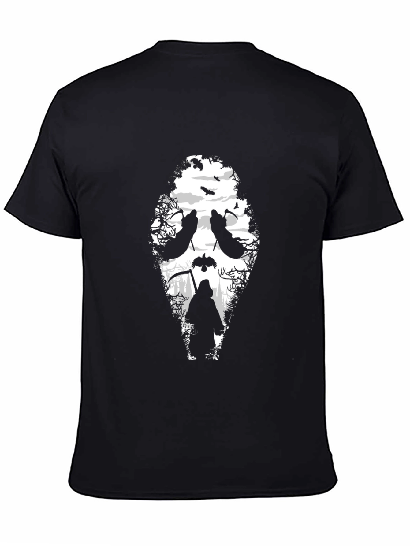Grim Reaper Graphic T-Shirt - Black