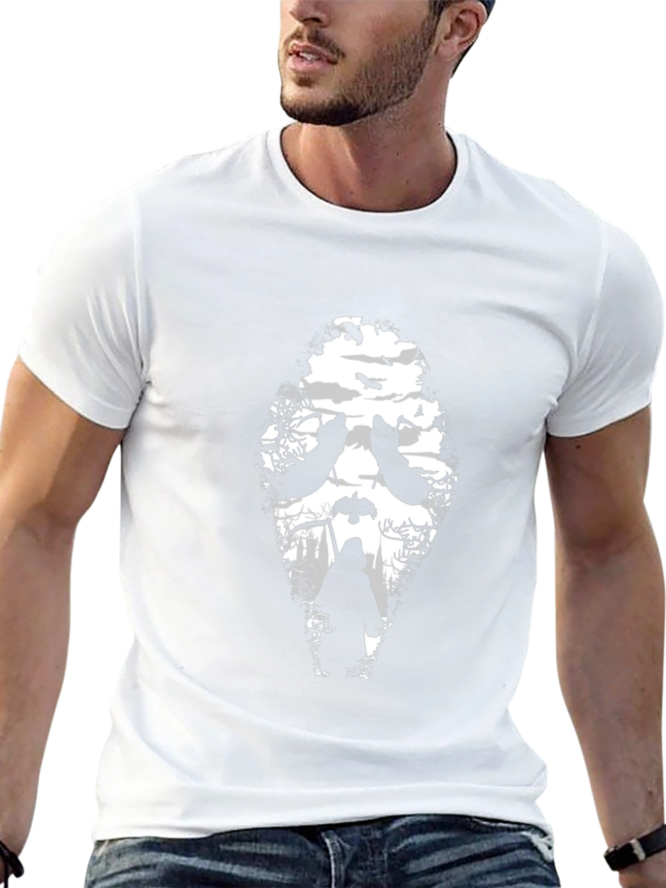 Grim Reaper Graphic T-Shirt - Black