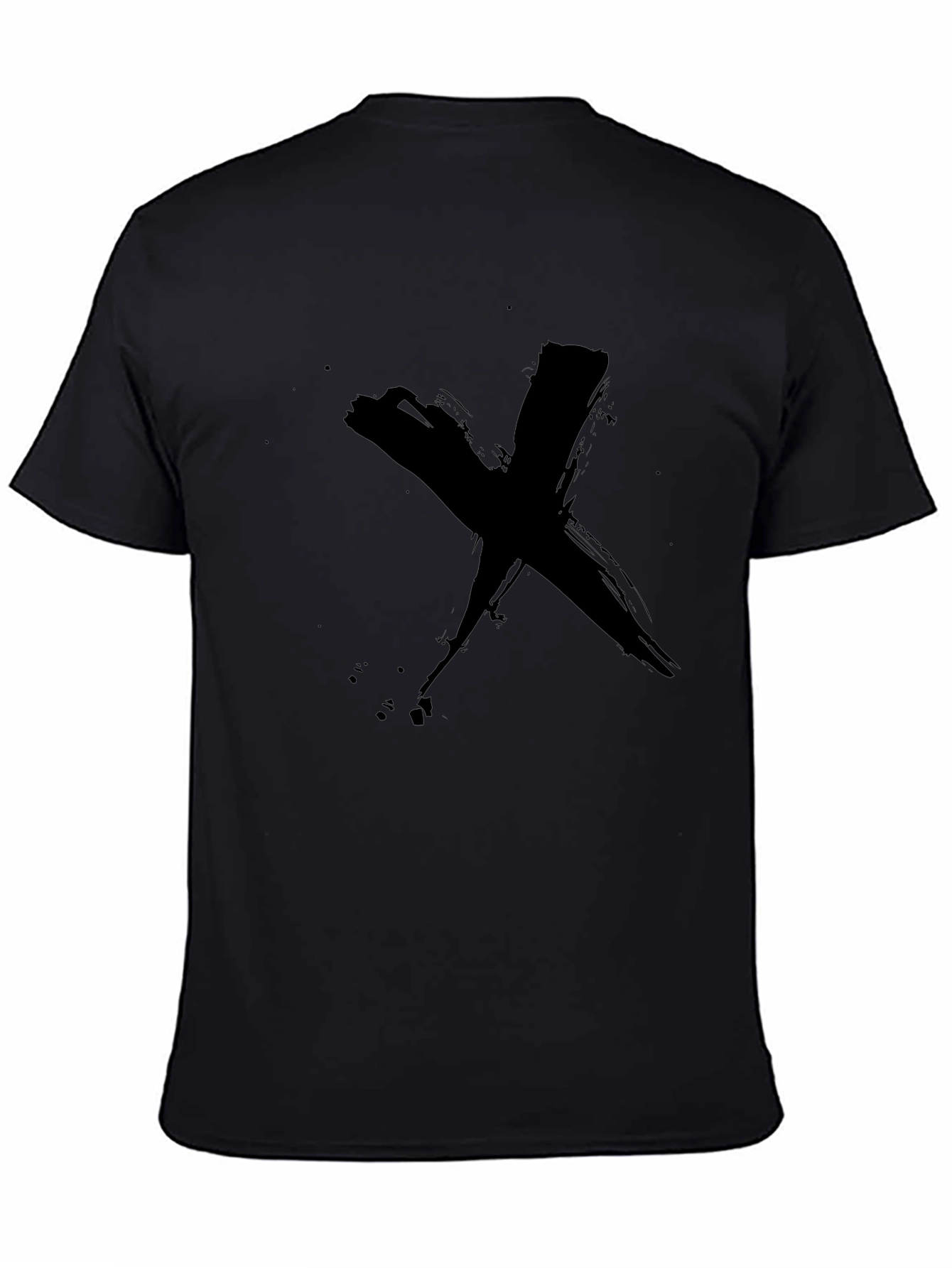 Abstract Brush Stroke X Graphic T-Shirt