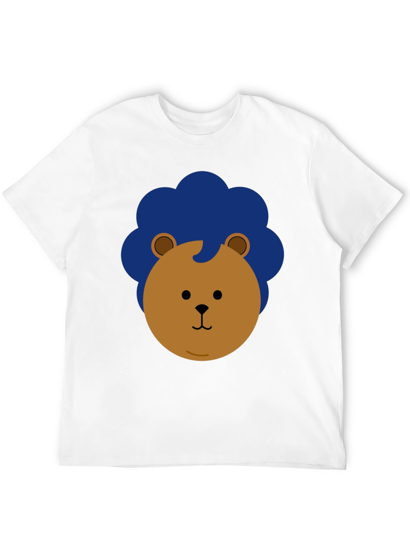 Lion Graphic Print Black Casual Tee