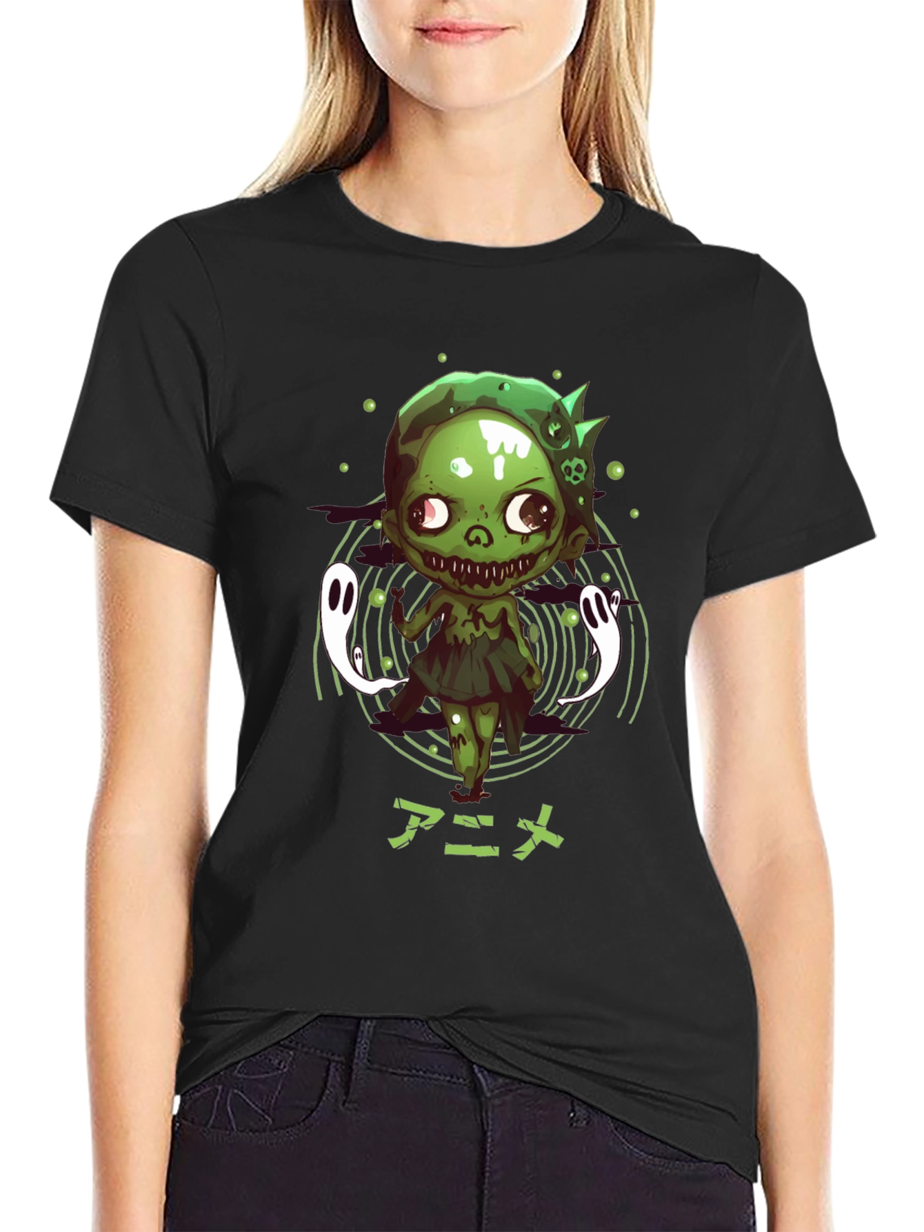 Anime Zombie Graphic T-Shirt