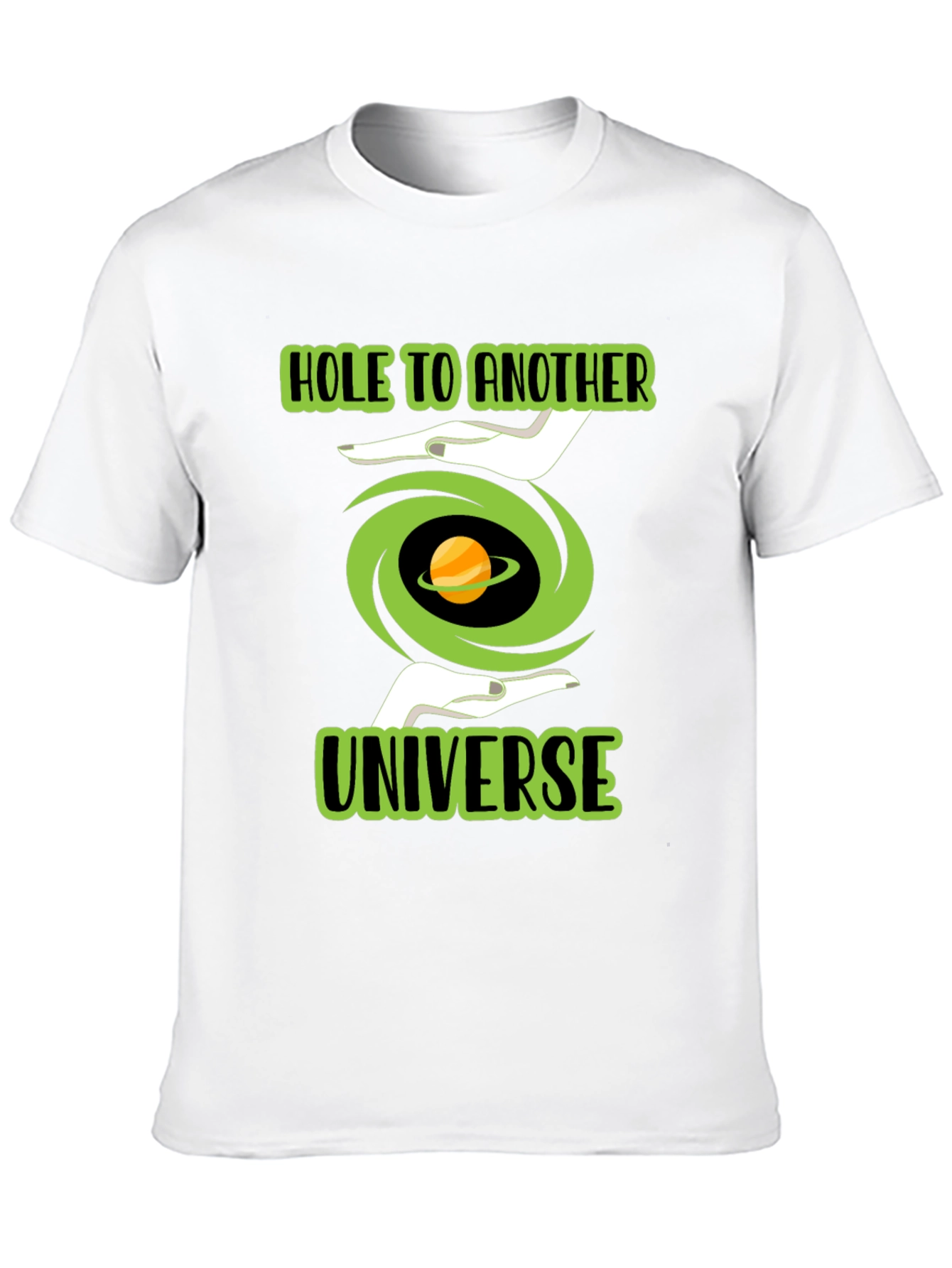 Hole to Another Universe Black T-Shirt