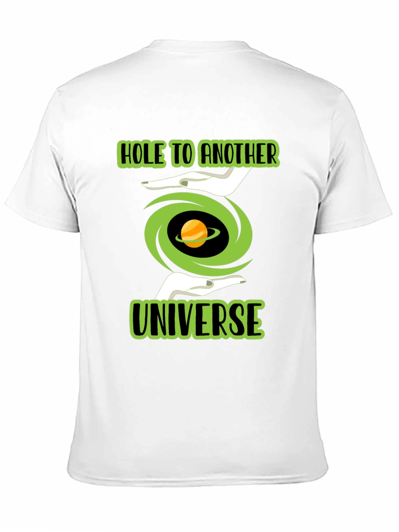 Hole to Another Universe Black T-Shirt