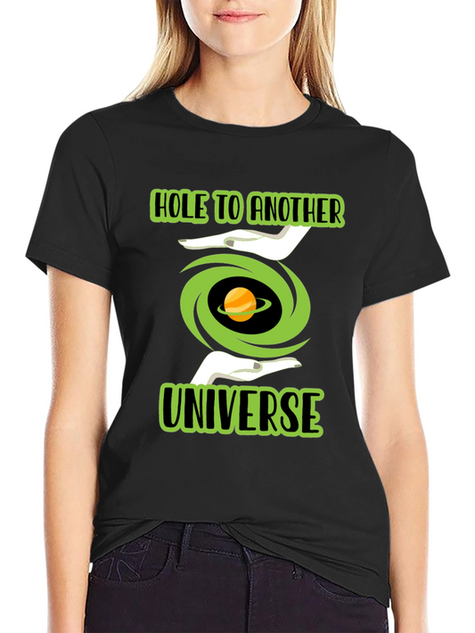 Hole to Another Universe Black T-Shirt