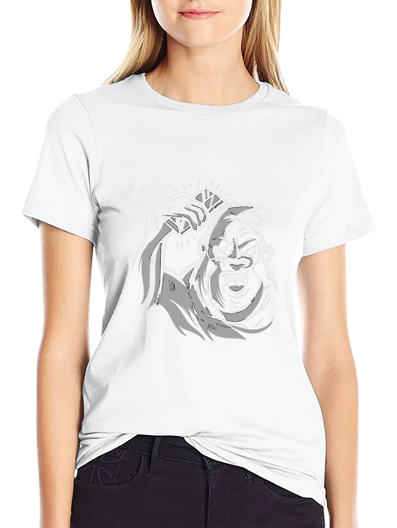 Gorilla Graphic Tee - Bold Black Cotton T-Shirt