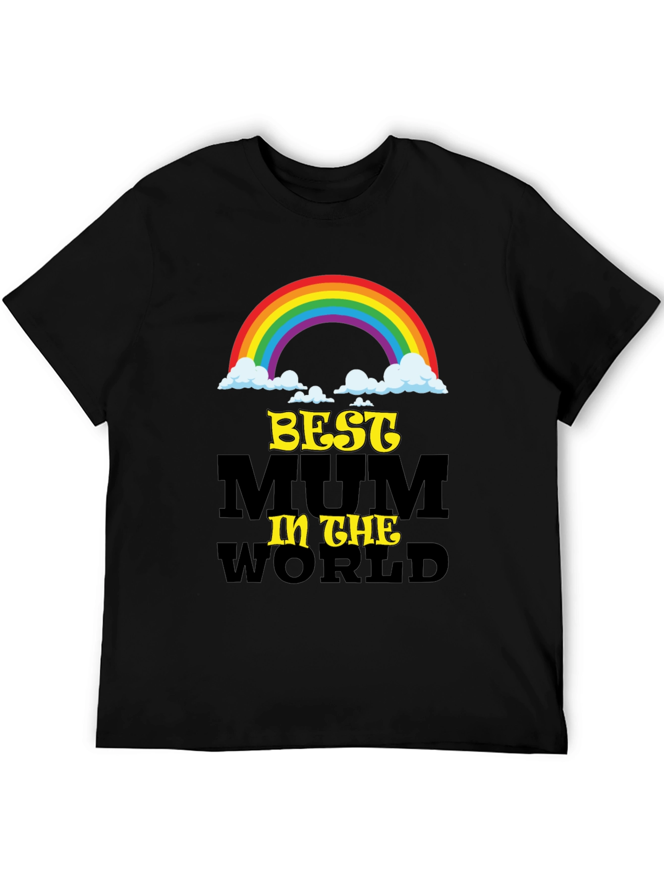 Best Mum In The World Black T-Shirt