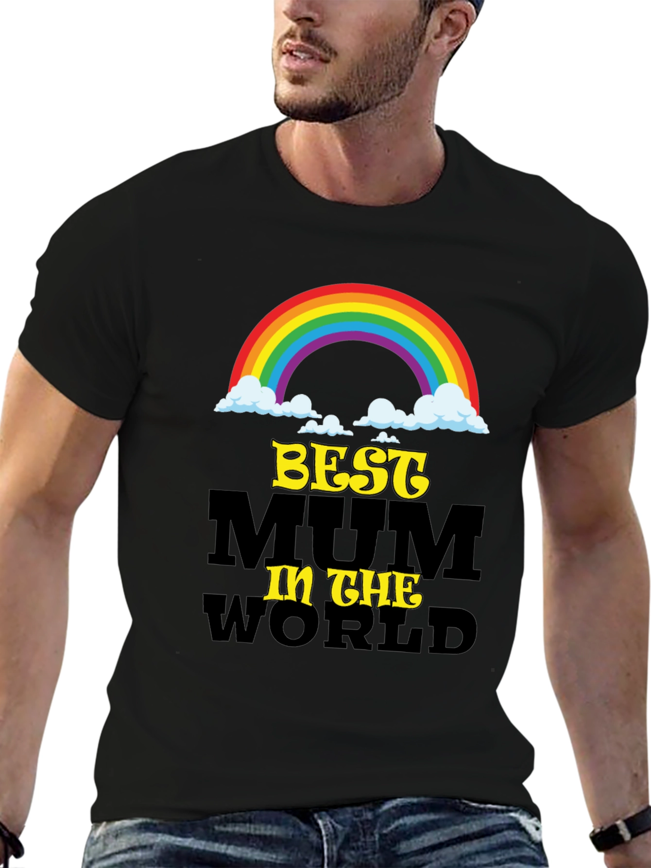 Best Mum In The World Black T-Shirt