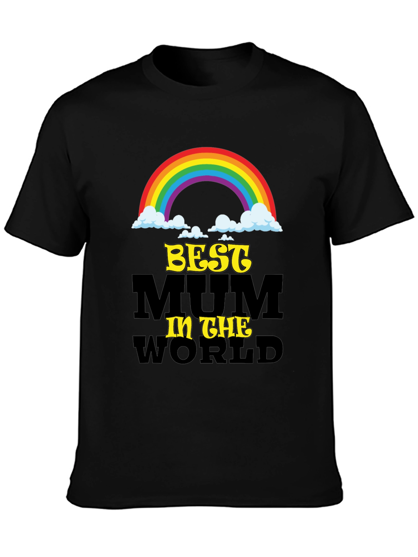 Best Mum In The World Black T-Shirt