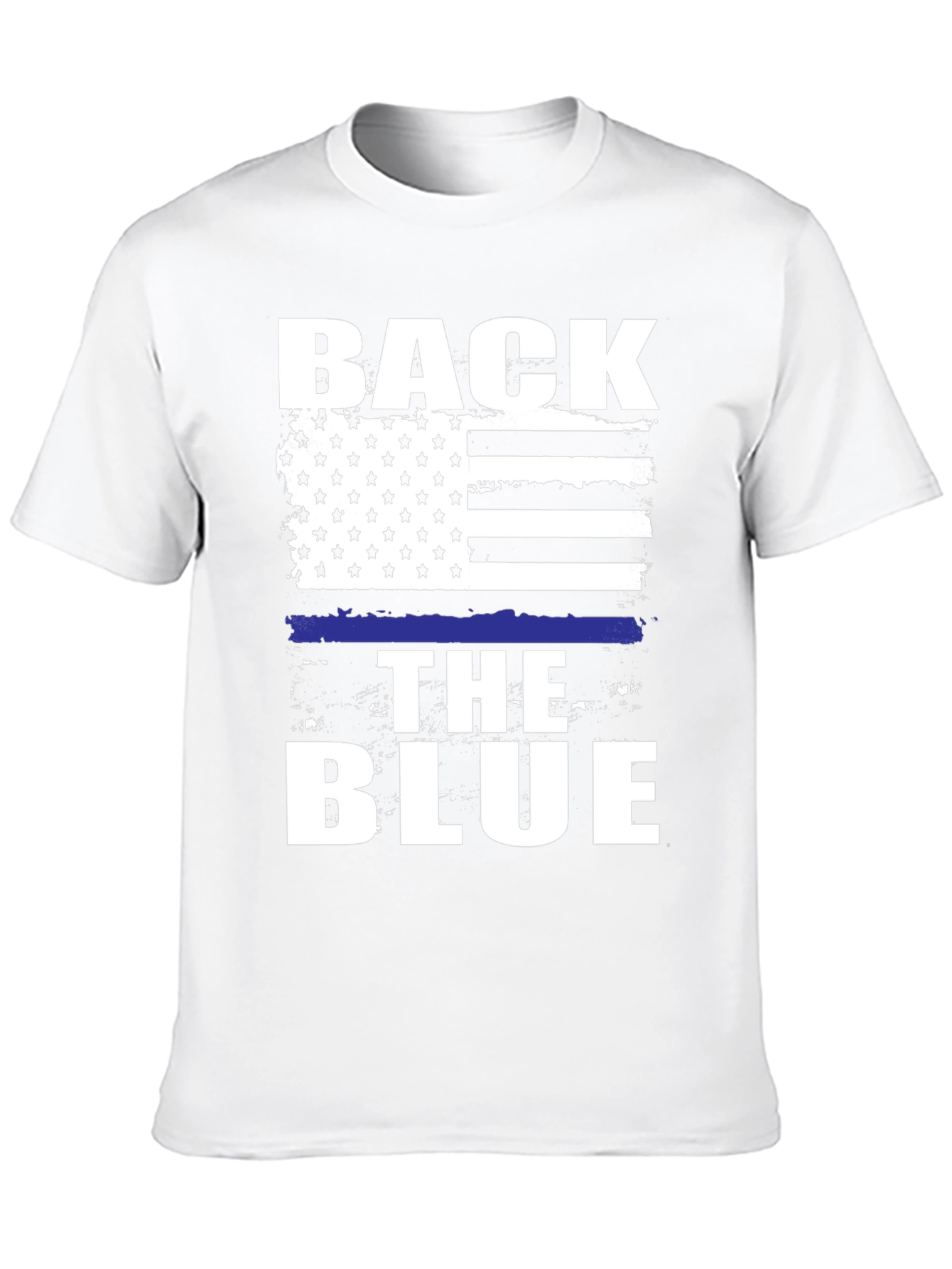 Back The Blue Graphic T-Shirt - Patriotic Support