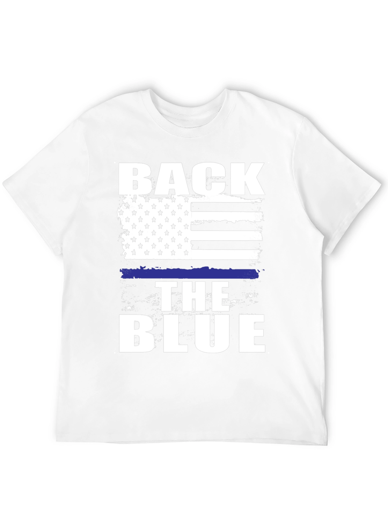 Back The Blue Graphic T-Shirt - Patriotic Support