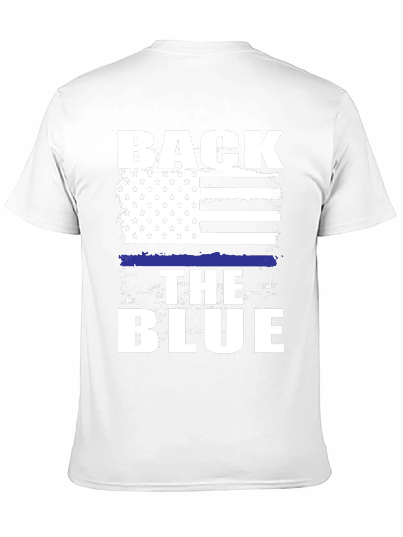 Back The Blue Graphic T-Shirt - Patriotic Support
