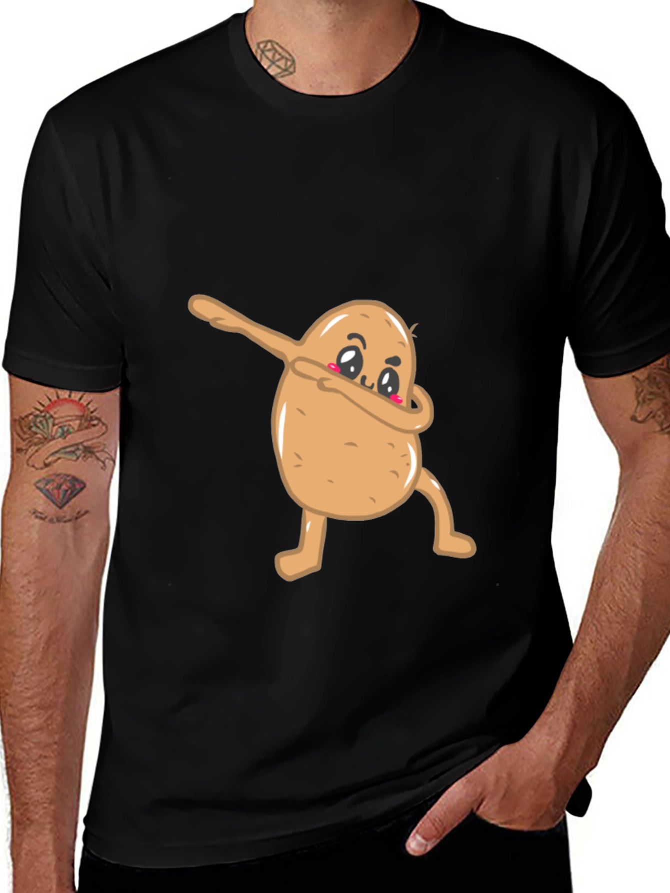 Dabbing Potato Graphic Tee - Funny & Unique!