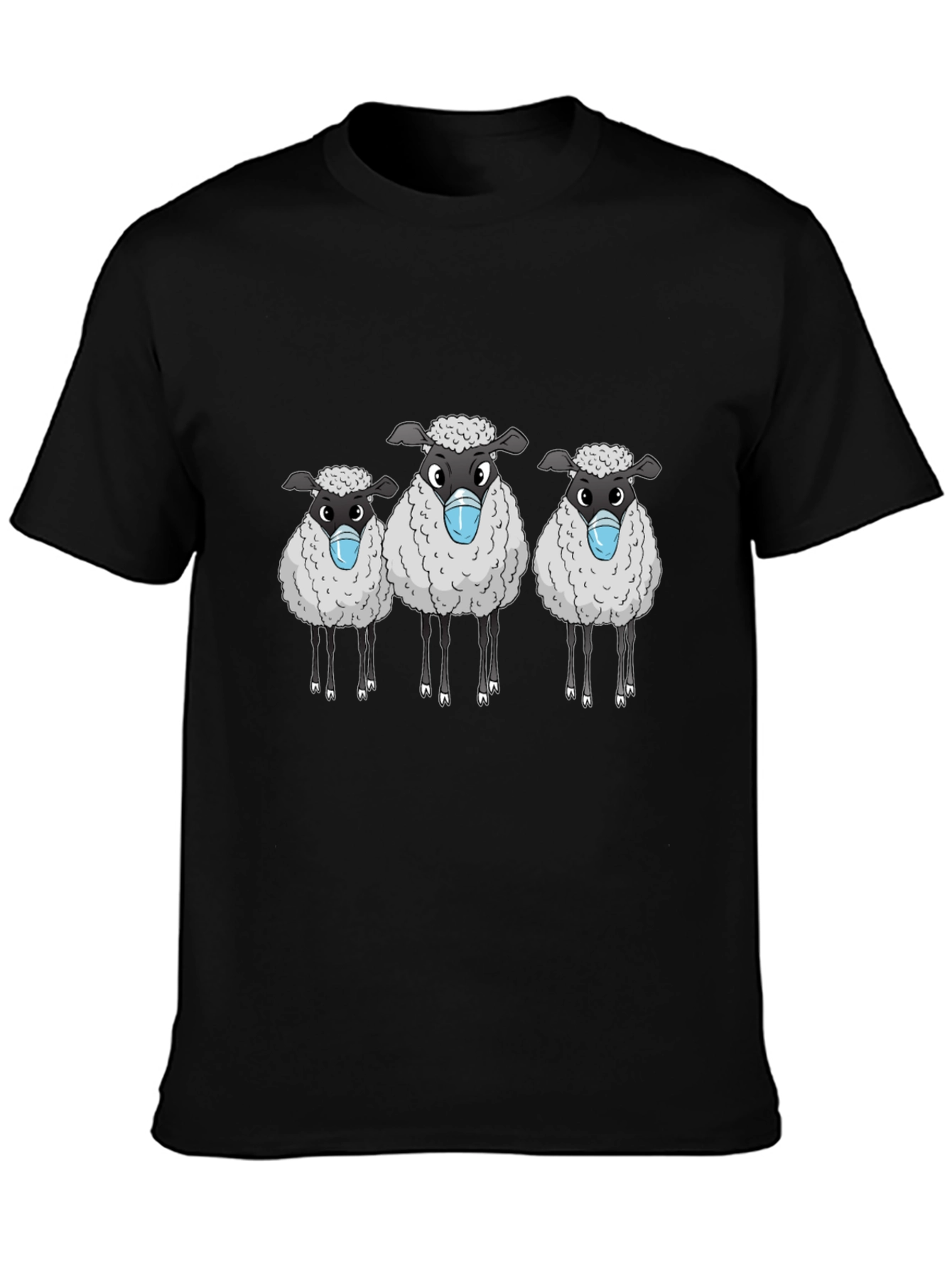 Sheep Wearing Masks Graphic Tee