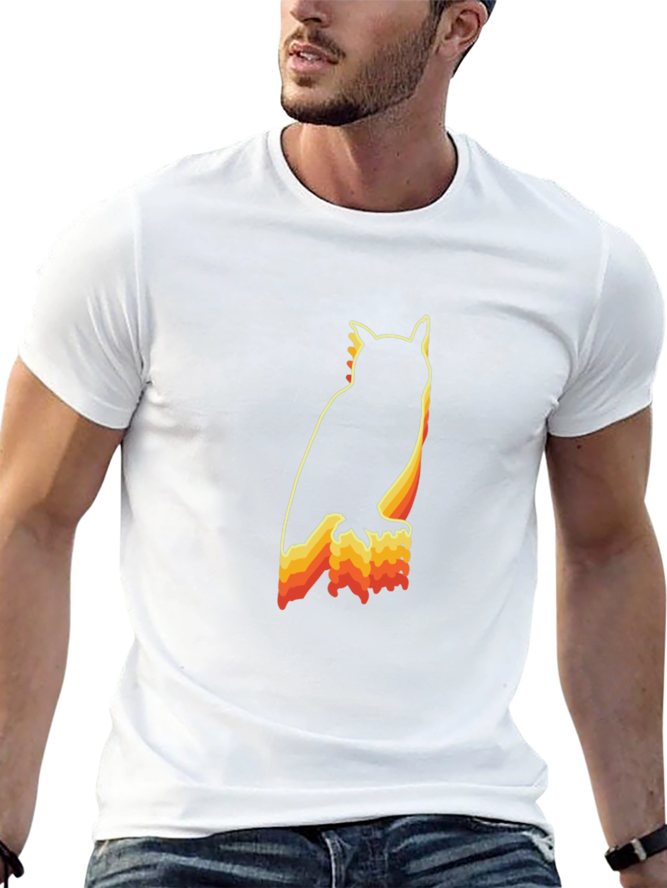 Retro Owl Graphic T-Shirt