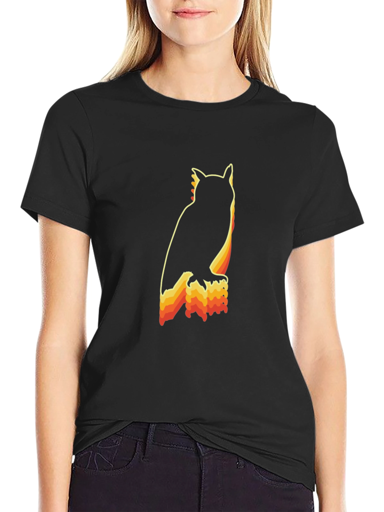 Retro Owl Graphic T-Shirt