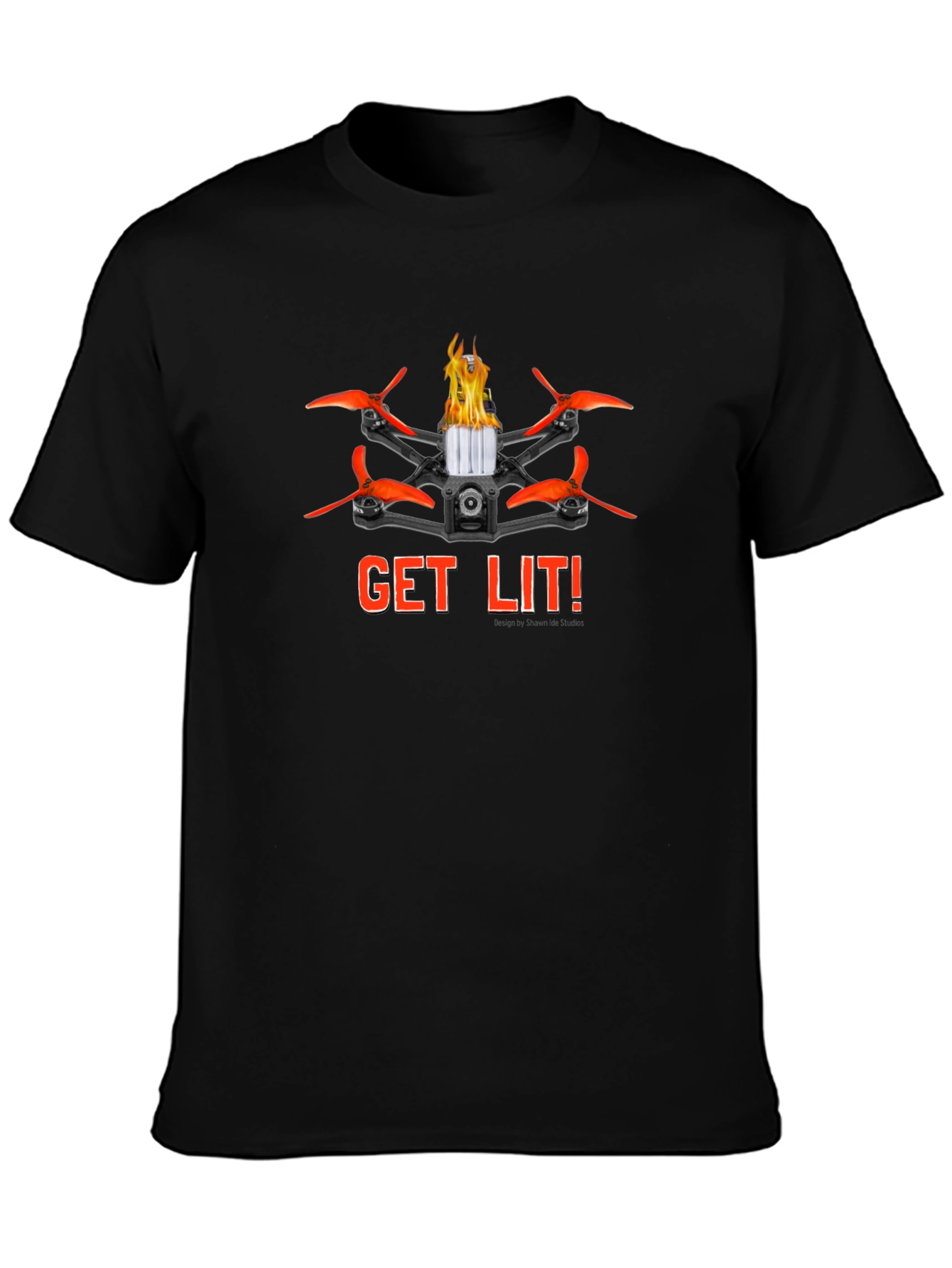 Get Lit Drone Graphic Tee