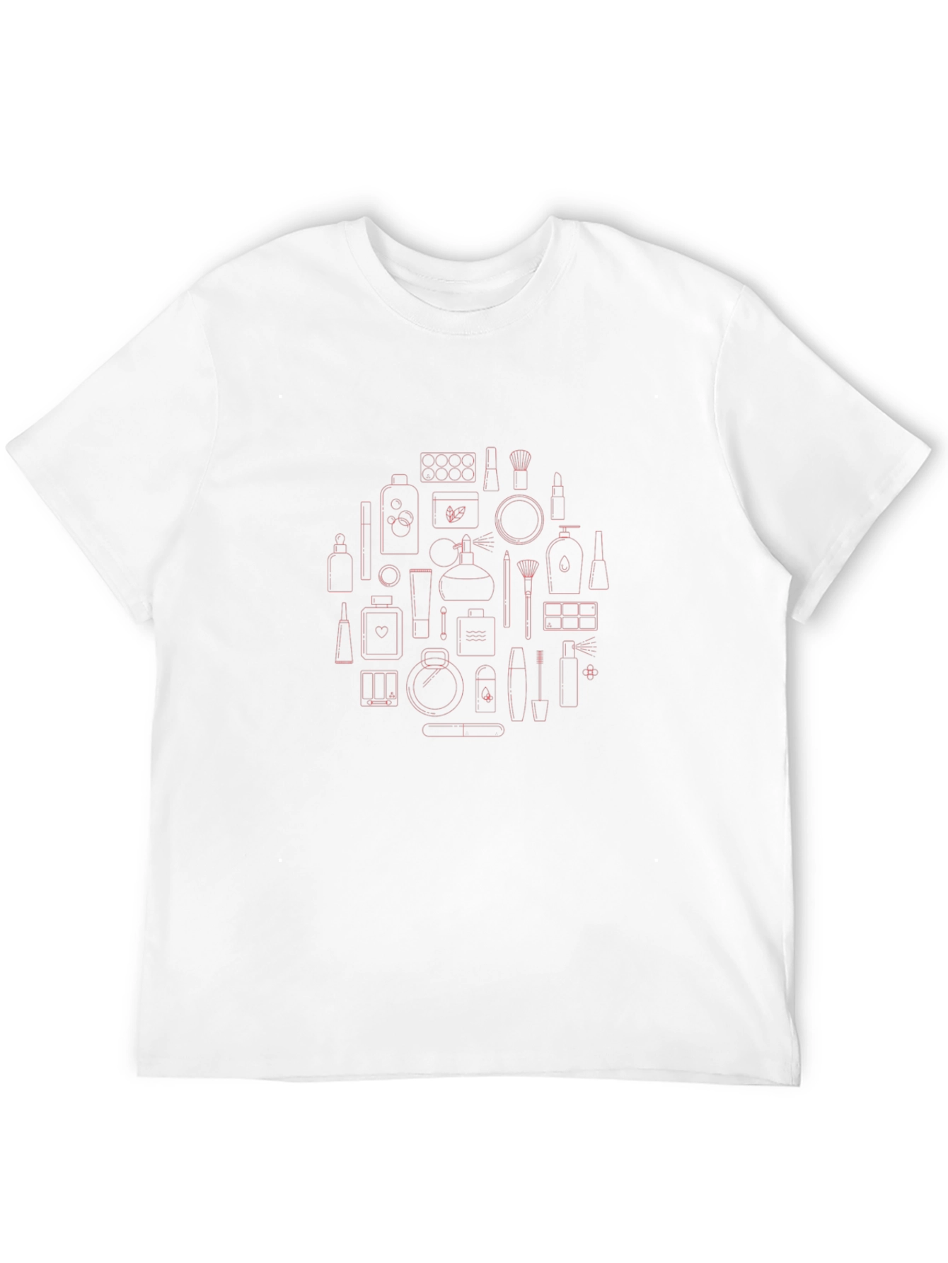 Cosmetic Circle Graphic Black T-Shirt