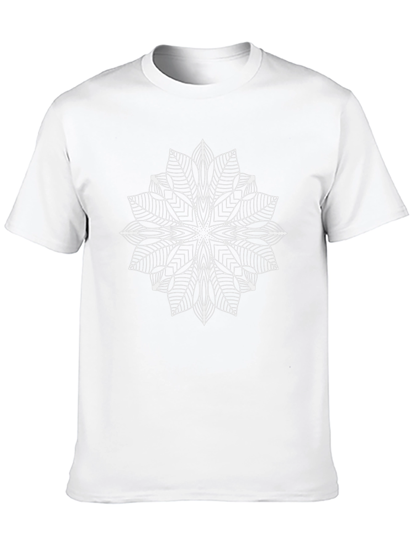 Geometric Mandala Black T-Shirt