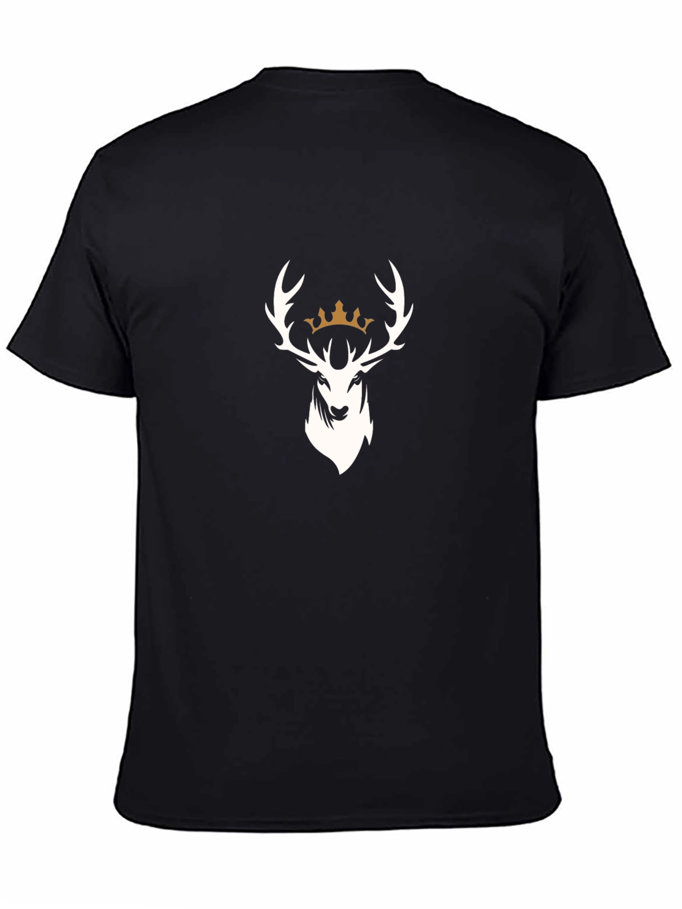 King Deer Graphic T-Shirt - Mens Black Tee