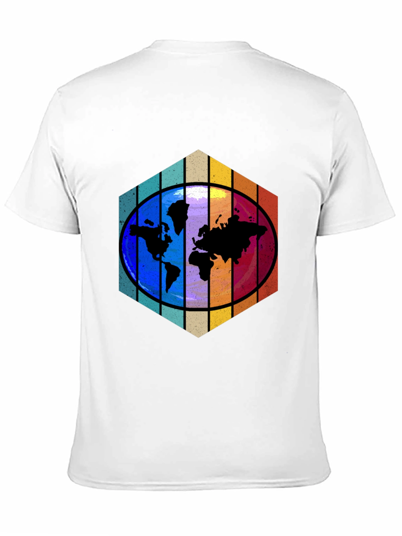 World Map Graphic Tee - Black