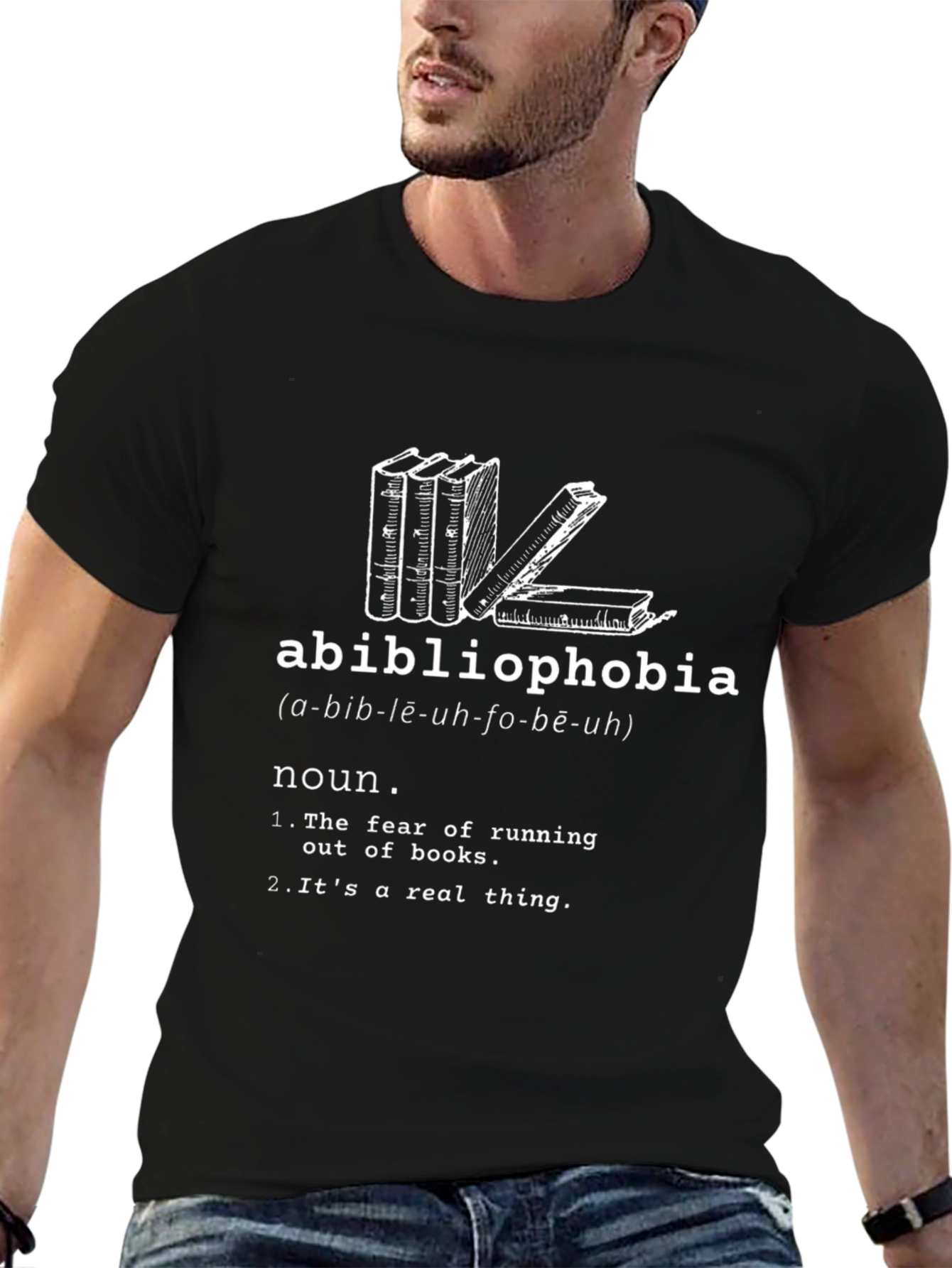 Abibliophobia T-Shirt - Book Lovers Funny Definition Tee