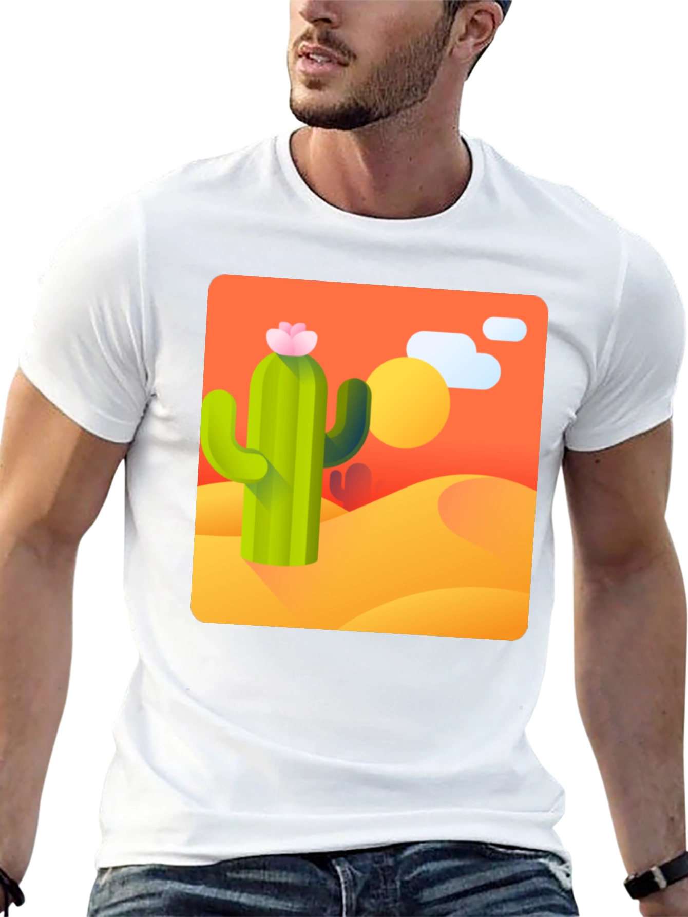 Cactus Desert Graphic Tee - Stylish & Unique Design