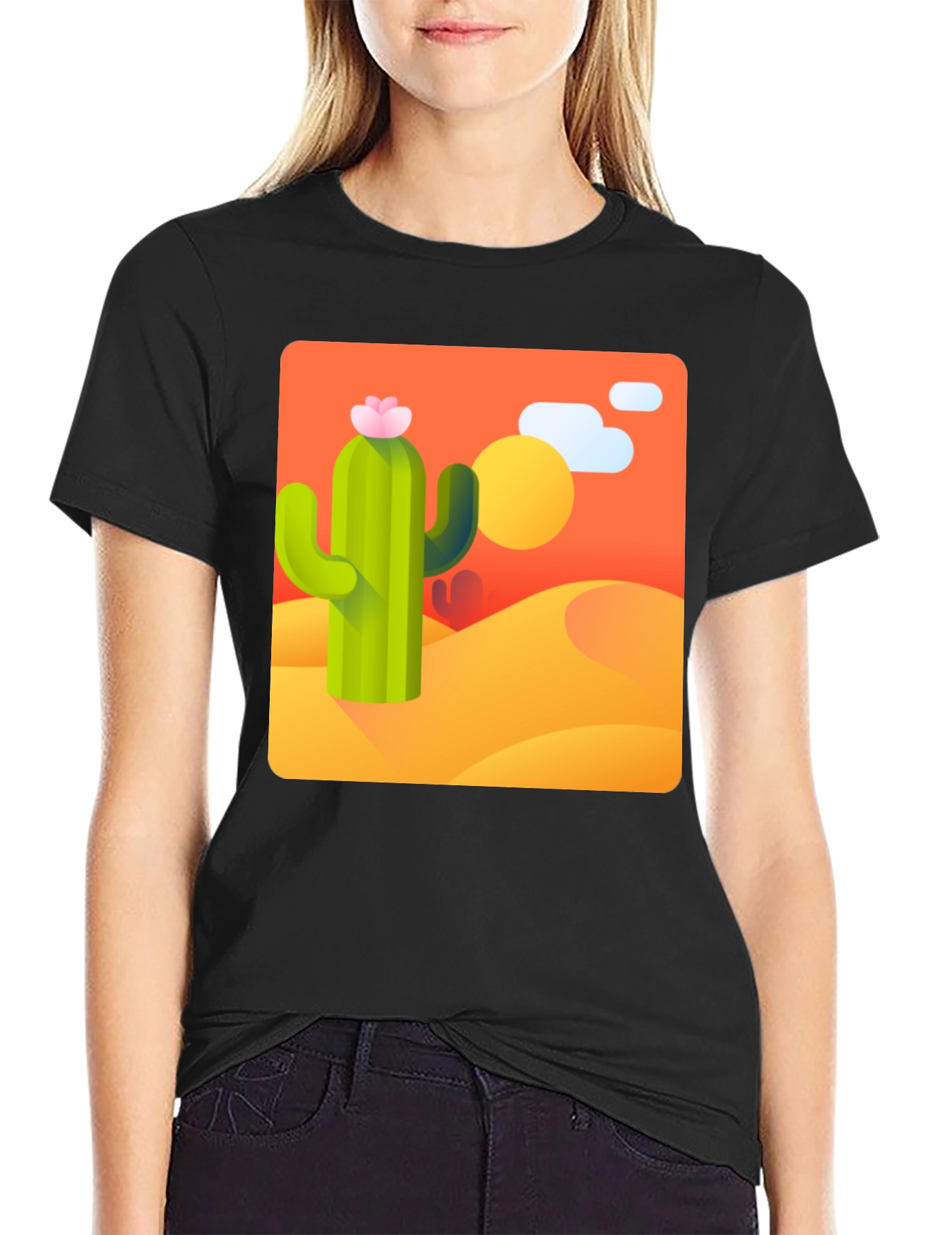 Cactus Desert Graphic Tee - Stylish & Unique Design