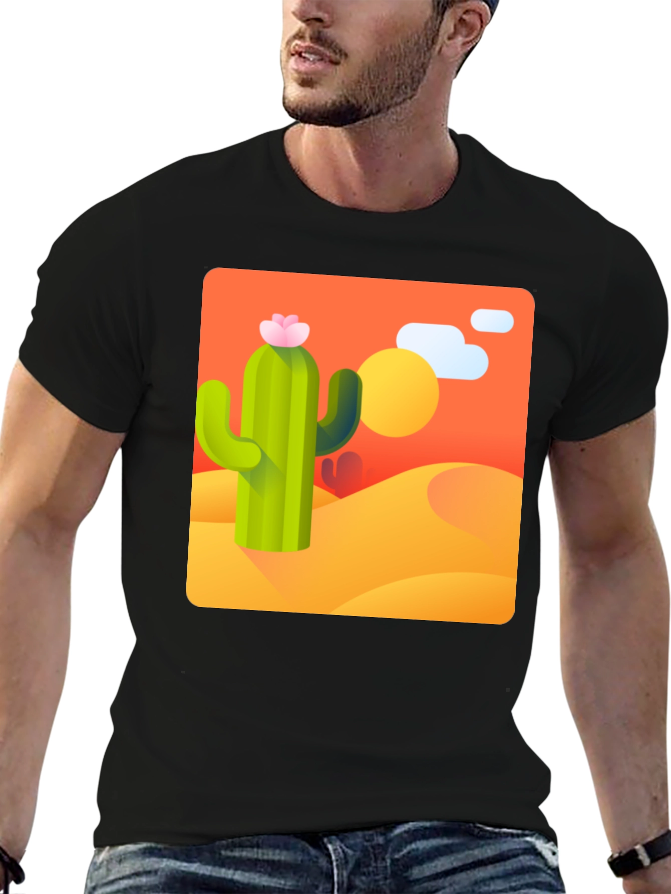 Cactus Desert Graphic Tee - Stylish & Unique Design