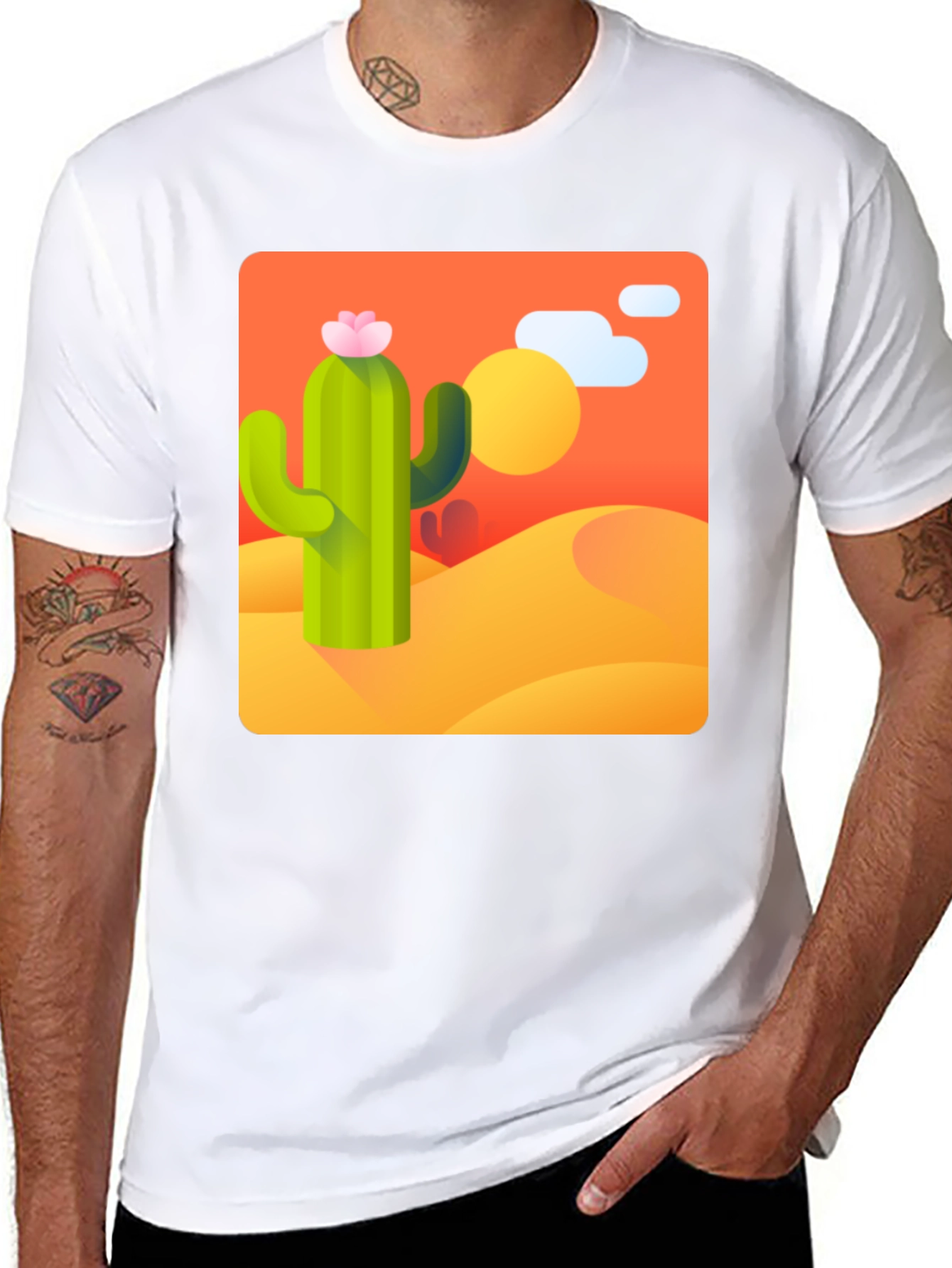 Cactus Desert Graphic Tee - Stylish & Unique Design