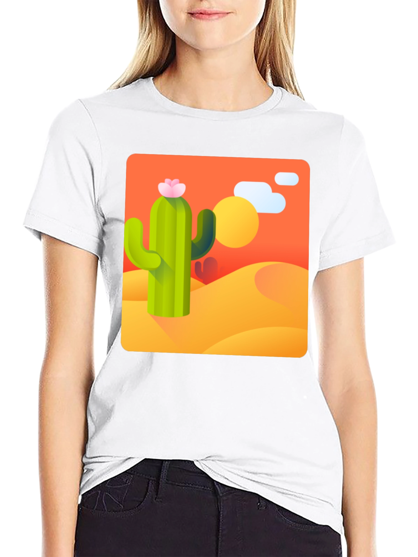 Cactus Desert Graphic Tee - Stylish & Unique Design