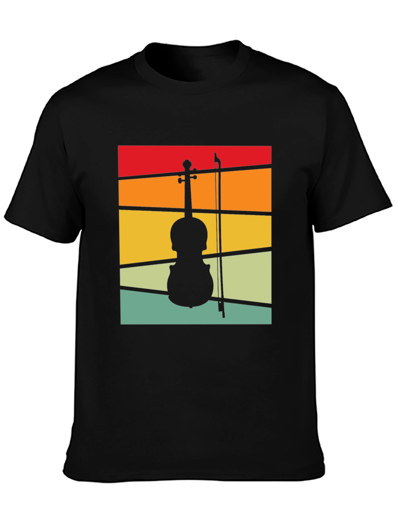 Retro Violin Musician T-Shirt