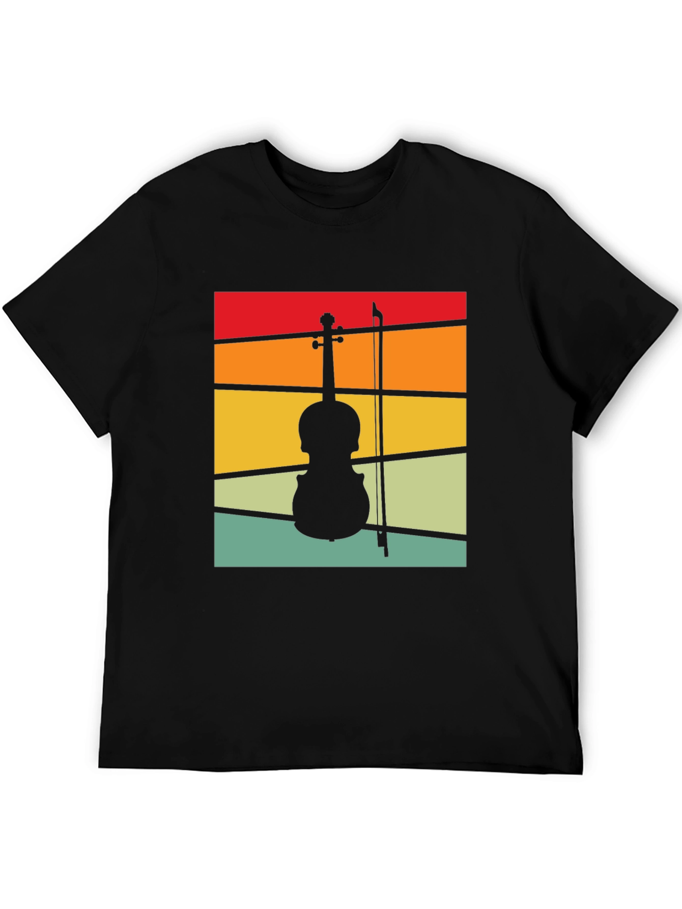 Retro Violin Musician T-Shirt