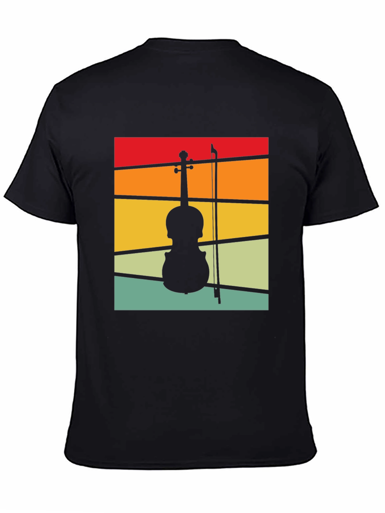 Retro Violin Musician T-Shirt
