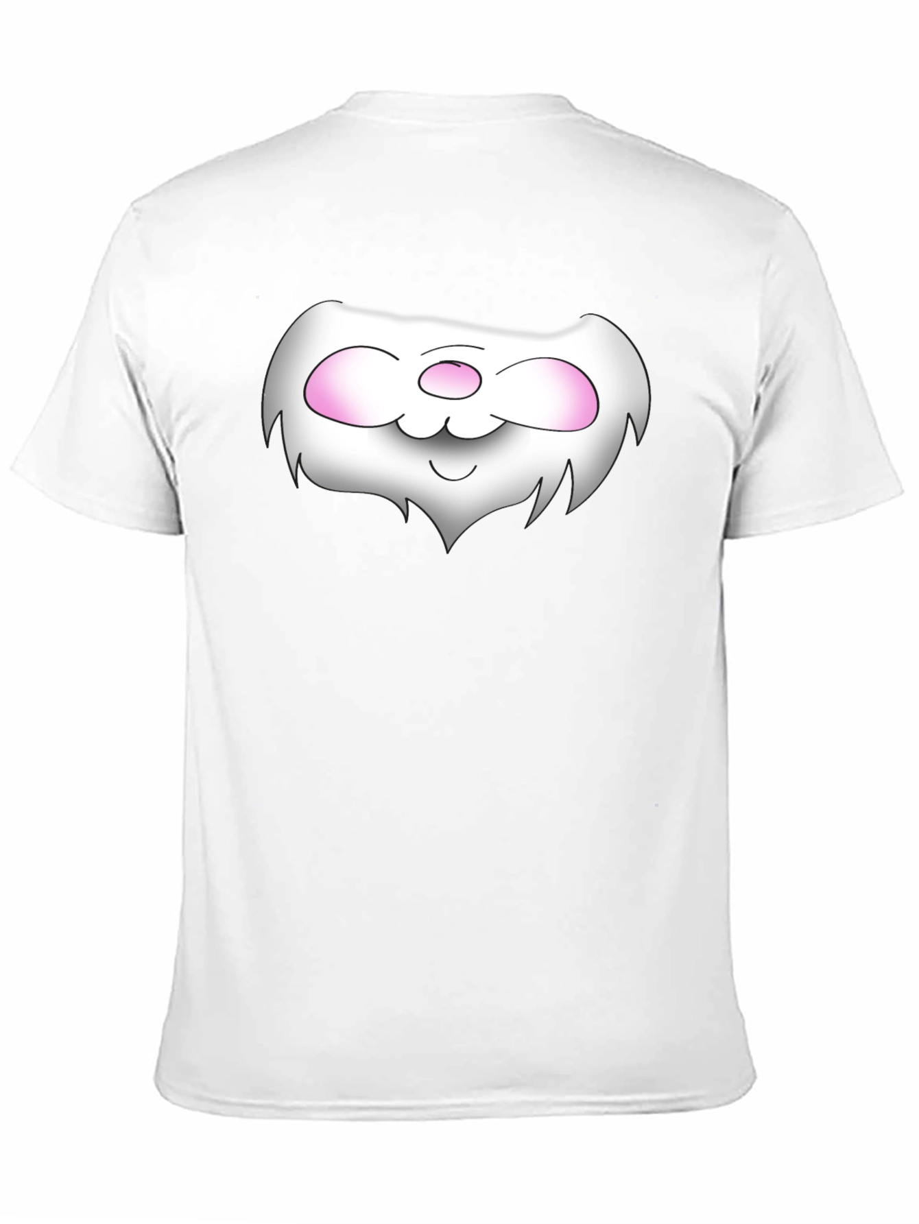 Cute Cartoon Face Black T-Shirt