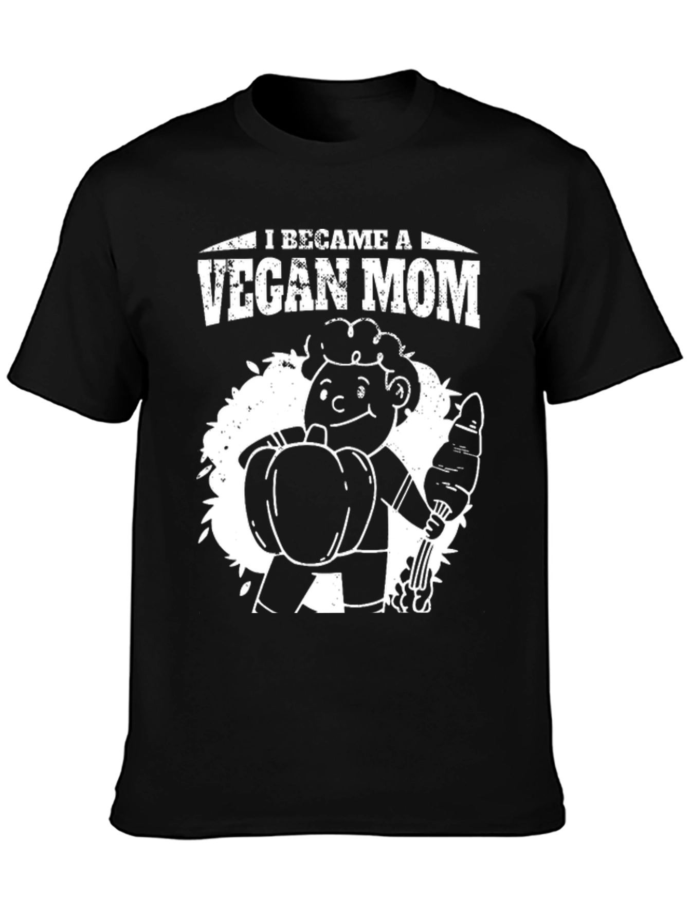 Vegan Mom T-Shirt - Unisex Black Graphic Tee