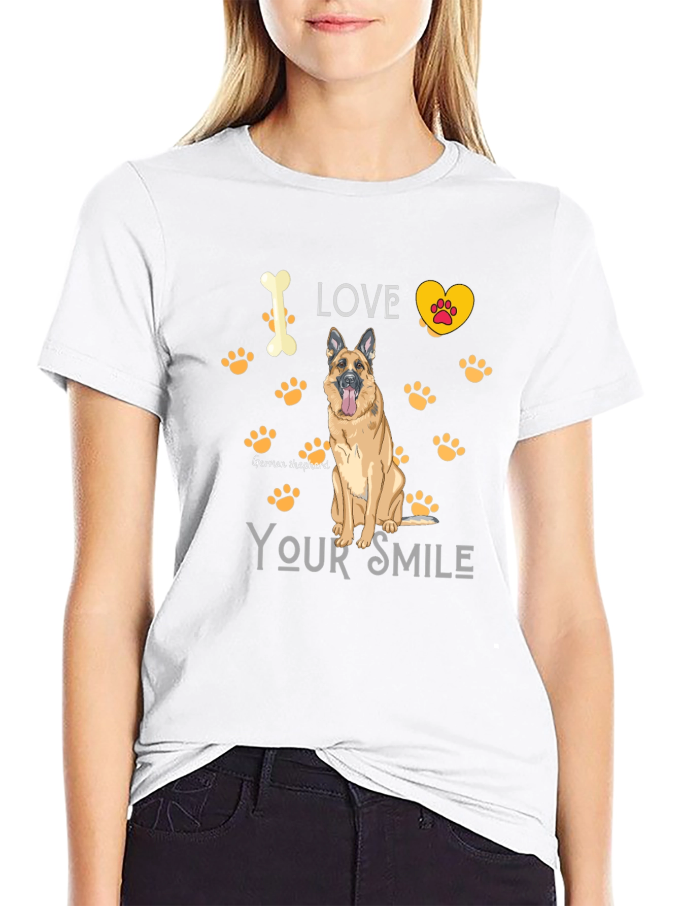 I Love My German Shepherd Dog T-Shirt