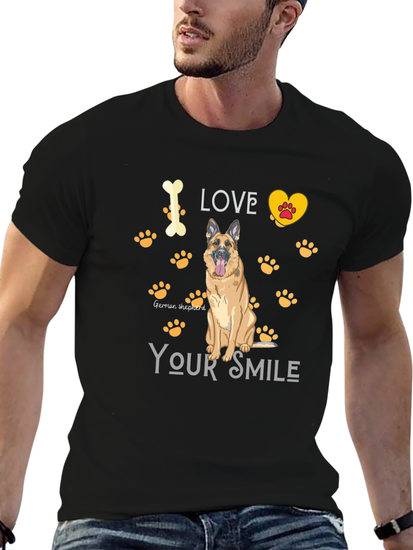 I Love My German Shepherd Dog T-Shirt