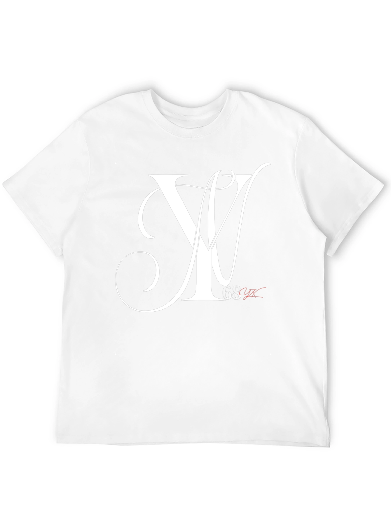 Stylish Black T-Shirt with White Letter Graphic