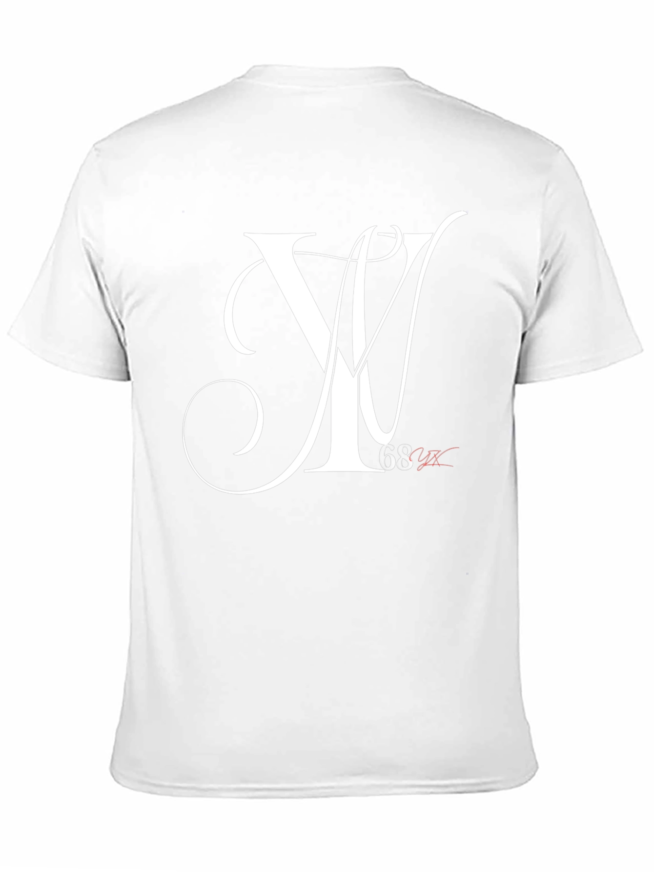 Stylish Black T-Shirt with White Letter Graphic