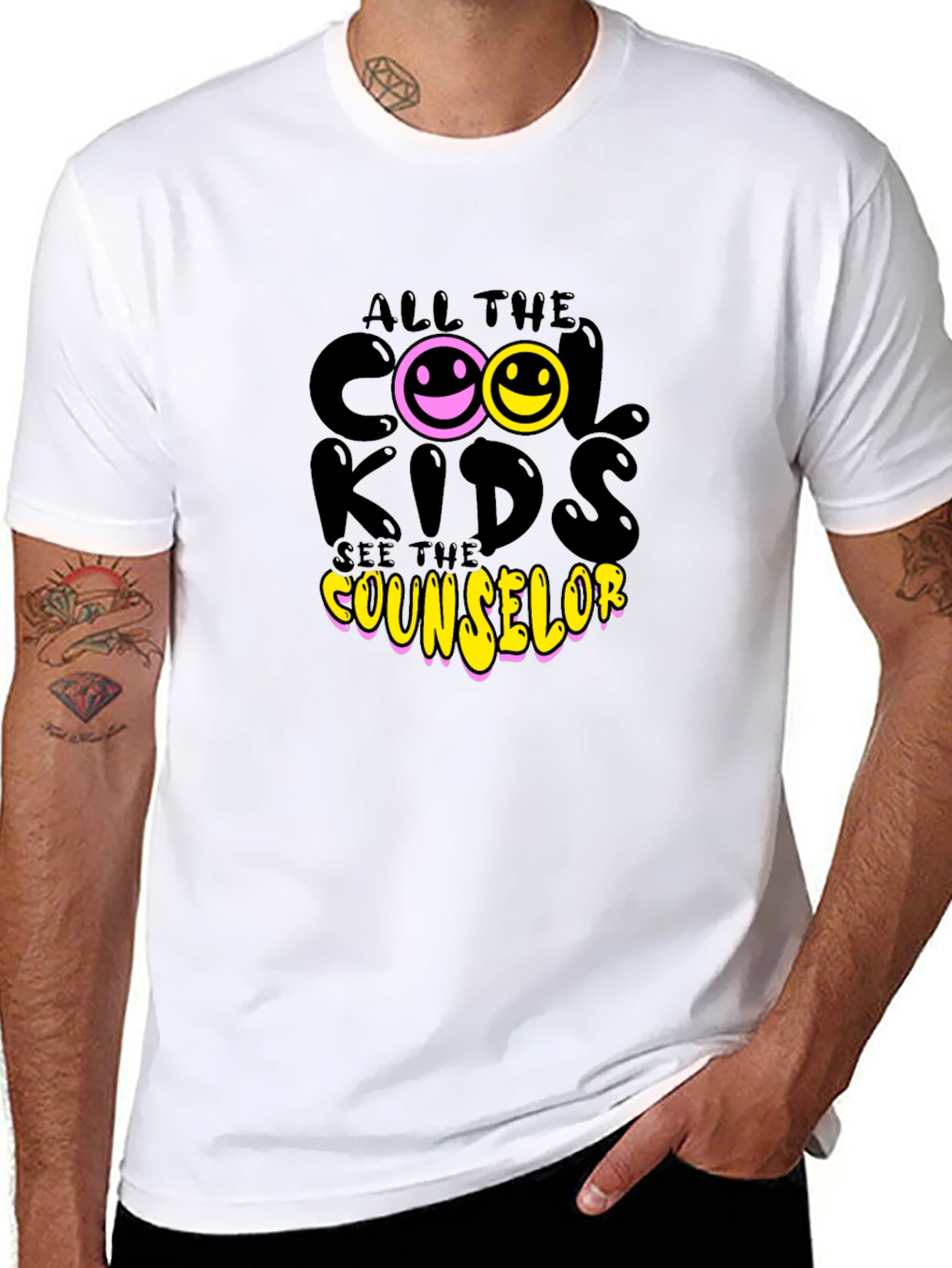 Cool Kids See Counselor Black T-Shirt