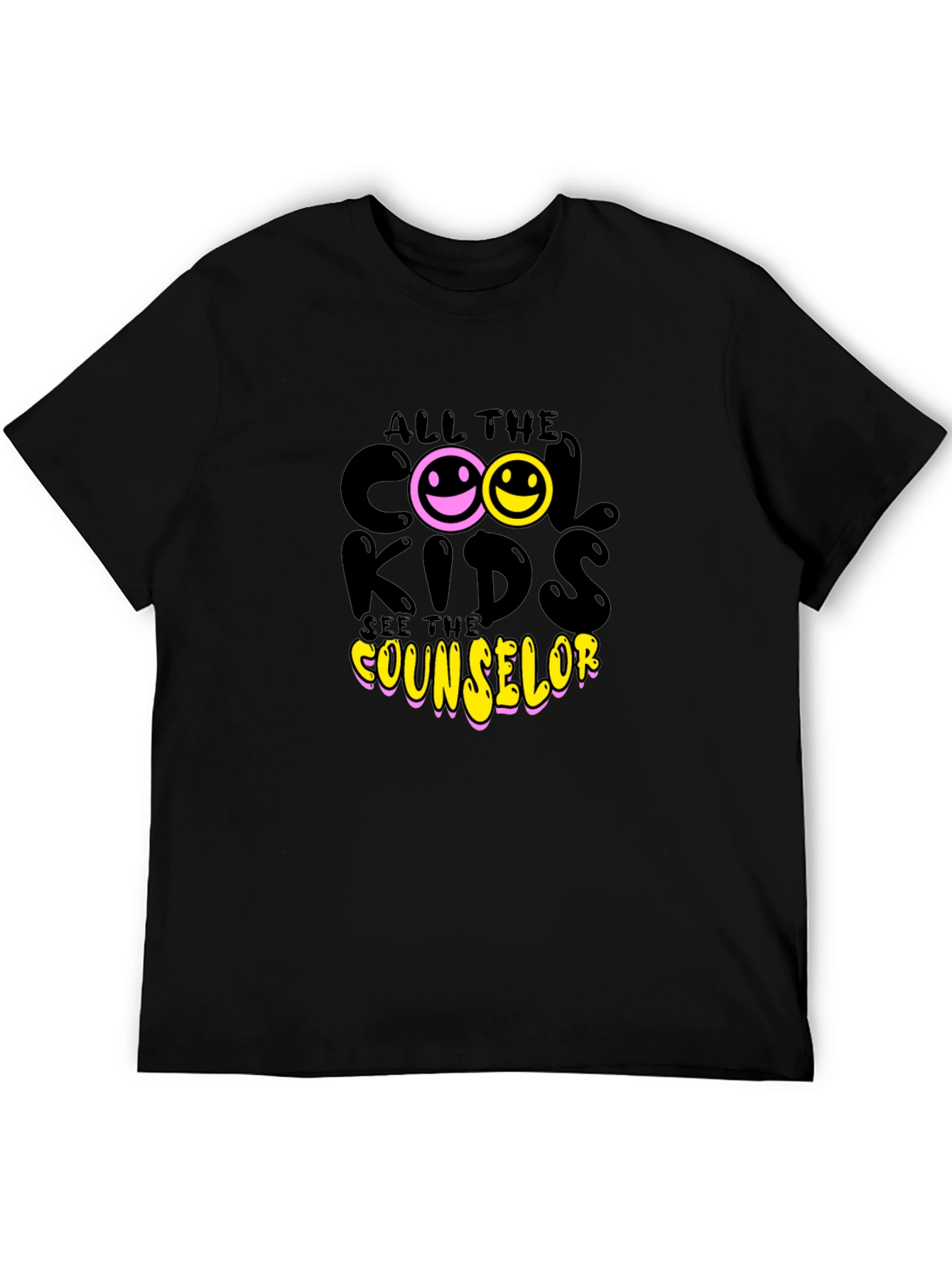 Cool Kids See Counselor Black T-Shirt