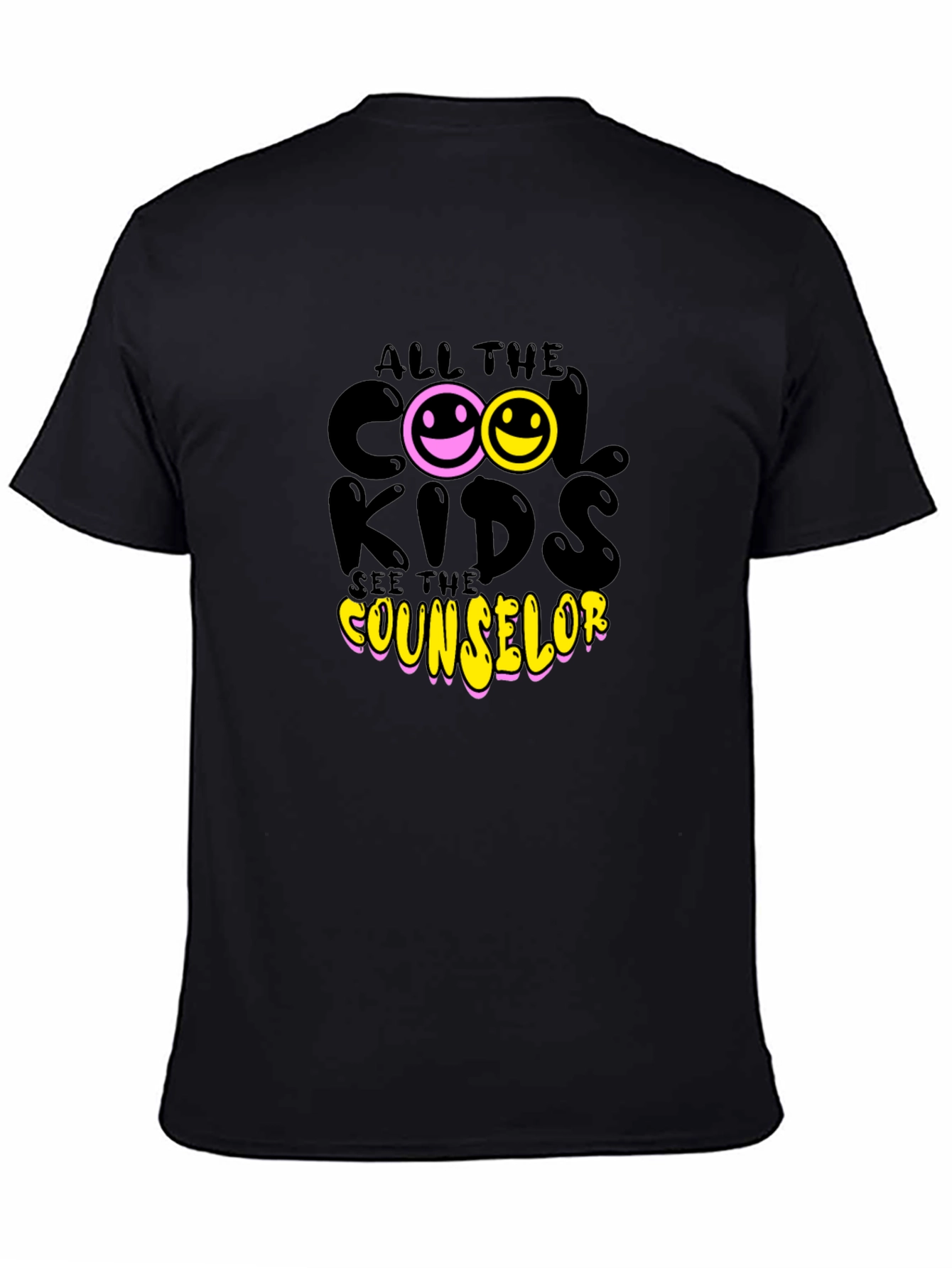 Cool Kids See Counselor Black T-Shirt