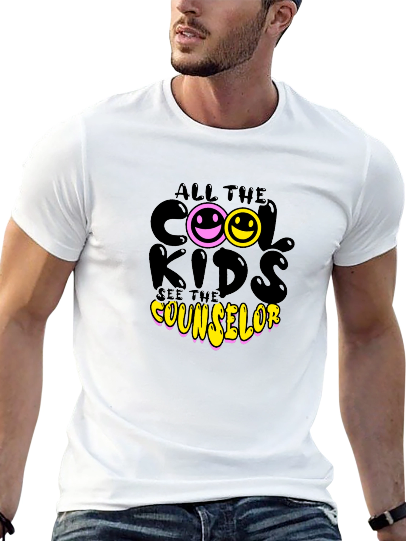 Cool Kids See Counselor Black T-Shirt