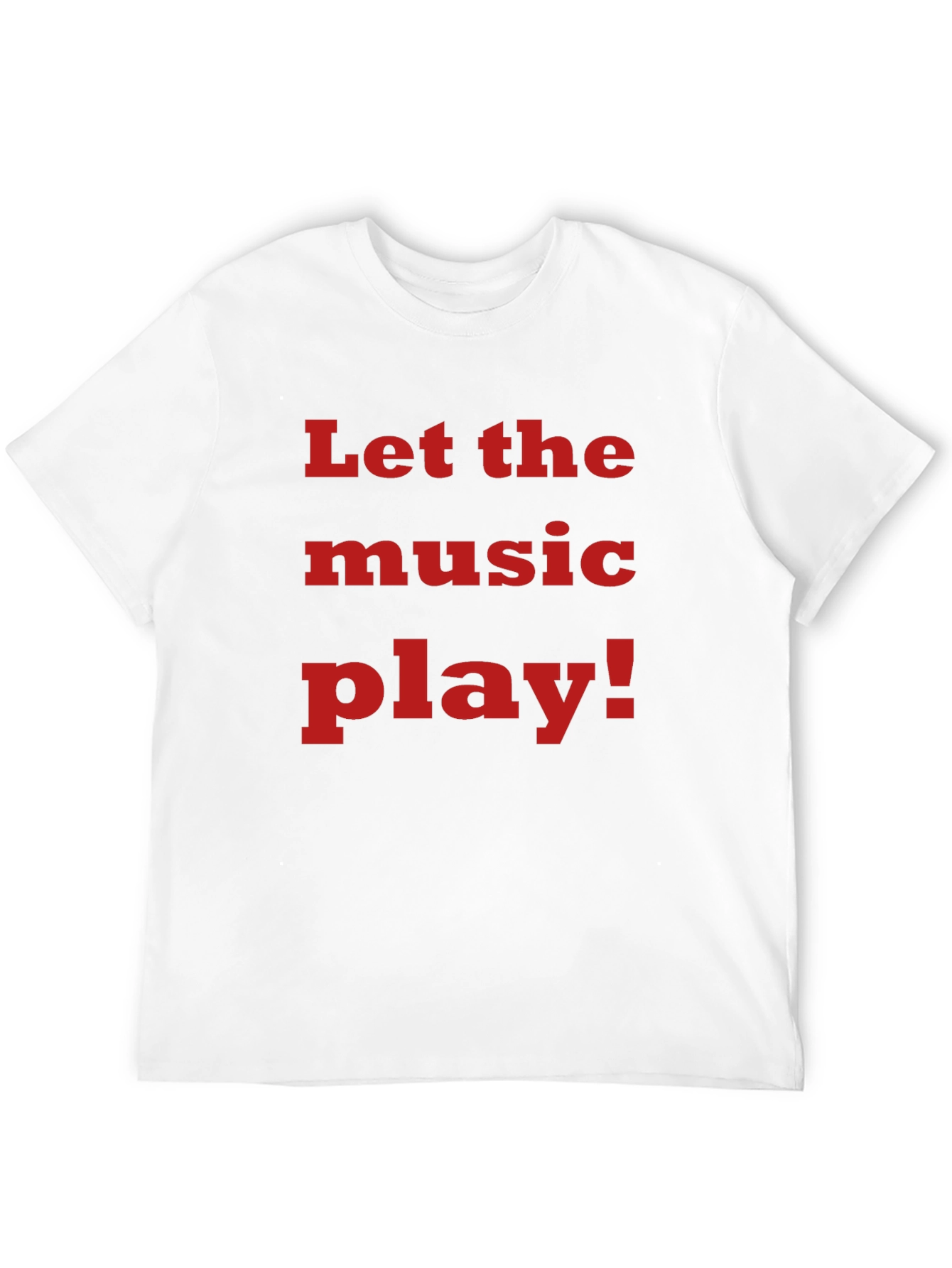 Let the Music Play! Black Graphic Tee