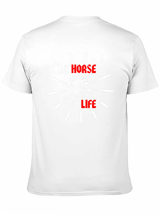 My Horse is My Life Black T-Shirt